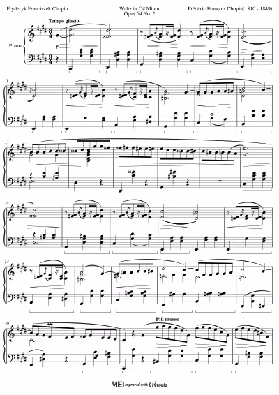 Waltz in C♯ Minor Opus 64 No. 2